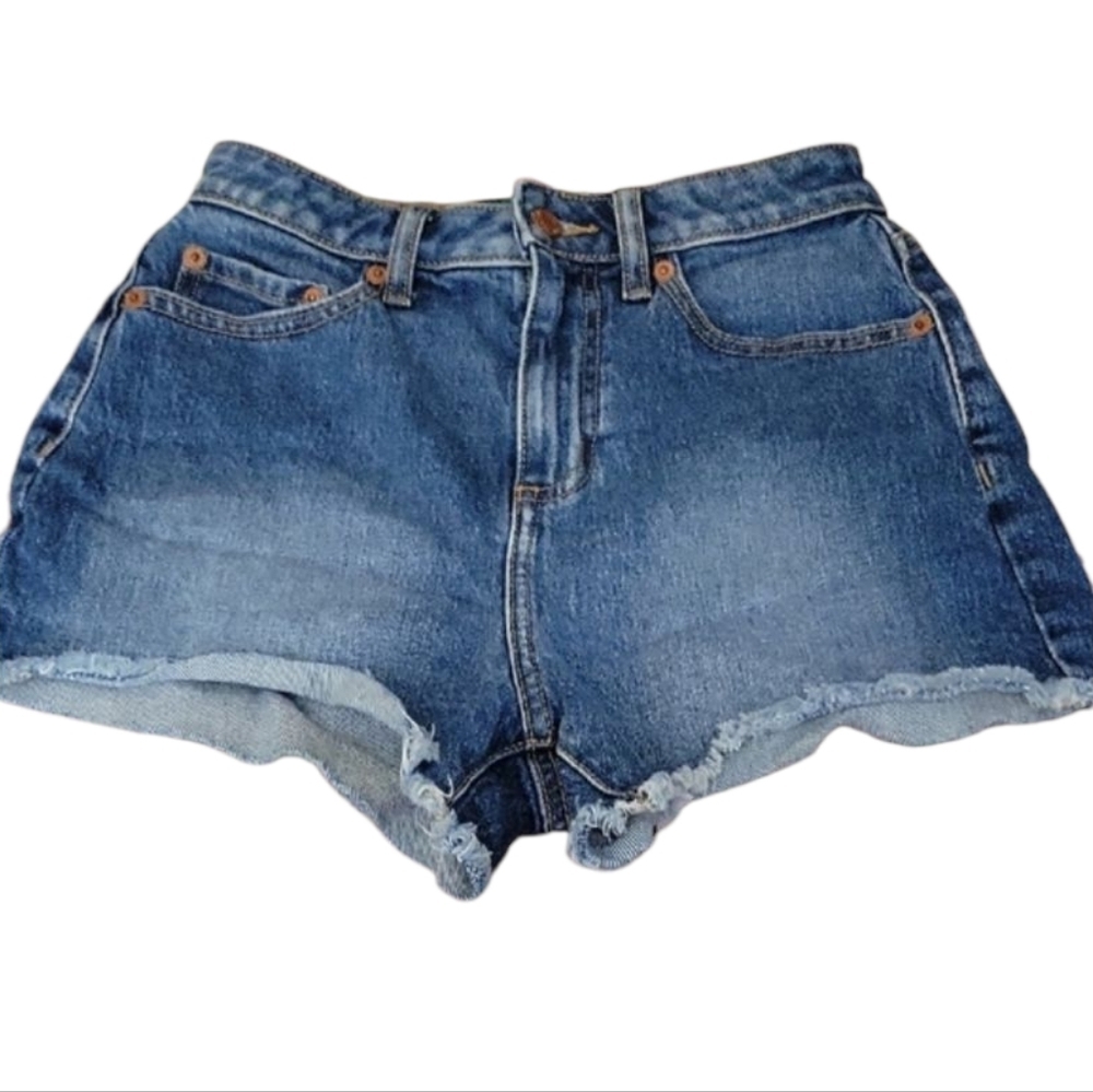Pink Denim Blue Women's Shorts